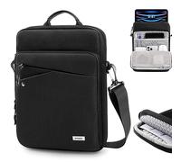 MoKo Housse de Tablette de 13 Pouce Compatible avec 13 Pouce iPad Pro M4 2024, 13" iPad Air M2 2024, iPad Pro 12,9 M2, Galaxy Tab S9/S8 Plus 12,4", Sac de Transport en Polyester avec Bandoulière, Noir