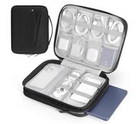 MoKo Housse Ordinateur Portable 13,3-14 Pouces pour MacBook Neo (A18 Pro), 13-Pouces Mac Air/Pro M4, 14" Mac Pro M3/M2/M1, 13" MacAir M3/M2/M1, Sacoche Double Couche avec Poignée Antidérapante, Noir