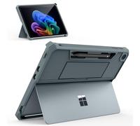 MoKo Housse pour Le Nouvel Microsoft Surface Pro 12" 2025 Sortie, Coque Protectrice Rugged All-in-One avec Porte-Stylo Arrière et Strap pour la Main, Compatible avec Le Clavier Type Cover, Bleu Océan