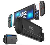 MoKo Housse pour Nintendo Switch 2 (2025), Étui de Protection pour Switch 2 avec Conception Joy-Con à Dégagement Rapide, Cadre en TPU et Dos en PC, Résistant aux Chocs et aux Rayures, Noir