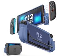 MoKo Housse pour Nintendo Switch 2 (2025), Étui de Protection pour Switch 2 avec Conception Joy-Con à Dégagement Rapide, Cadre en TPU et Dos en PC, Résistant aux Chocs et aux Rayures, Bleu