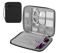 MoKo Housse pour Tablette de 13 Pouce Compatible avec 13 Pouce iPad Air M3 2025, iPad Pro 13 M4, Pro 12.9/Air 12.9, Galaxy Tab S10+ Plus/S9 FE+/S9+ Plus 12,4, Noir