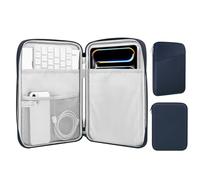 MoKo Housse de Protection Tablette 12.9 Pouce Compatible avec 13 Pouces iPad Pro M4 2024 OLED, 13 Pouces iPad Air M2 2024, MacBook Pro 13" M1 2016-2020, Sac de Transport avec Poche, Indigo