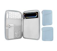 MoKo Housse de Protection Tablette 13 Pouce Compatible avec iPad Pro 13-in. M5, iPad Air M3 2025, Pro 13" M4, Galaxy Tab S10+ Plus/S9 FE+/S9+ Plus 12,4", Sac de Transport avec Poche, Bleu Brumeux