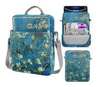 MoKo Housse Tablette 9-11" Compatible avec iPad Pro 11 M2 2022-2018, iPad 10th 10.9 2022, iPad Air 5 10.9" 2022, Galaxy Tab S9/S8/A8/A7 2022/New iPad 9th 8th 7th Gen 10.2 2021, Fleur d'Abricotier