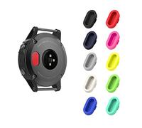 MoKo Lot de 10 Bouchons Anti-poussière en Silicone compatibles avec Garmin Fenix 8/E/7/7S/7X/6/6S/6X/5/5S/5X/Vivoactive 6/53/4/Forerunner 45/245/745/945/Venu 2/Instinct/3, Protection du Port de Charge