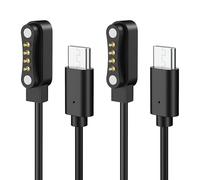 MoKo Lot de 2 Câble de Recharge USB-C pour PLAUD Note AI, Cordon de Charge Rapide de 3,3FT Chargeur de Remplacement Plaud pour Note Pro AI Voice Recorder, Noir