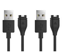 MoKo Lot de 2 câbles de charge compatibles avec Garmin Fenix 7/7S/7X/6/6S/6X Pro/5/5S/5X Plus/Vivoactive 3/4/4S/Forerunner 45/55/245/745/945/Venu/Instinct, câble USB de synchronisation de données et