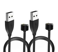 MoKo Lot de 2 Chargeur Compatible avec Xiaomi Mi Band 7/6/5/Amazfit Band 5, Câble de Chargement USB Magnétique 1,64 ft 50 cm - Noir