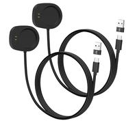 MoKo Lot de 2 Chargeur de Type C pour Amazfit T-Rex 3/3 Pro/Balance 1/2, Station de Recharge Magnétique avec Câble de Recharge de 1 m et Adaptateurs USB C vers USB