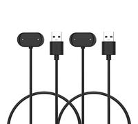 MoKo Lot de 2 Chargeurs Compatible avec Amazfit GTR 4/4 Pro, GTR 3/3 Pro, GTS 4, GTS 3, Cheetah, T-Rex 2, T-Rex Ultra - Station de Charge Magnétique avec Câble de Chargement USB 100 cm, Noir