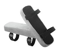 MoKo Lot de 2 Coussins d'accoudoirs de Chaise de Bureau, coudières Souples en Mousse de polyuréthane pour Coudes et Avant-Bras pour soulager la Pression, Gris