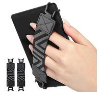 MoKo Kindle Dragonne pour 6-8" Kindle eReaders Fire Tablet - Kindle/Kobo/Voyaga/Lenovo/Sony Kindle E-Book Tablet, Sangle de Main Légère et Polyvalente à Haute Élasticité Support de Poignée 2PCS, Noir