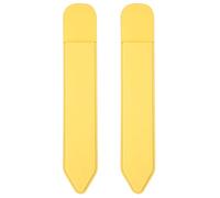 MoKo Lot de 2 porte-crayons autocollants pour Apple Pencil Pro/(USB-C)/1ère/2ème génération, pochette élastique pour crayons attachée à l'étui iPad pour stylets, jaune clair