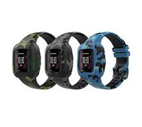 MoKo Lot de 3 Bracelets Compatible avec Garmin Vivofit jr. 3 pour Enfants, Bande de Montre de Remplacement en Silicone avec Motif Mignon, Coloré B