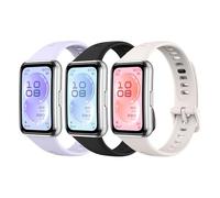 MoKo Lot de 3 Bracelets en Silicone Compatibles avec Huawei Band 11/11 Pro, Bracelets de Remplacement Souples et Réglables avec Boucle Ardillon, Bracelet de sport Respirants pour Hommes et Femmes