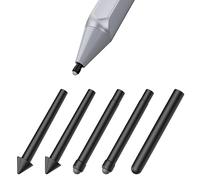 MoKo Lot de 5 embouts pour stylo de rechange pour Surface Pro 2017 Pen (modèle 1776)/Surface Pro 4 Pen, anti-rayures embouts fins pour stylo, 2 x HB/2 x 2H/H, accessoires stylo capacitif - Noir