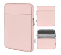 MoKo Manche de Tablette Compatible avec Kindle Colorsoft, Paperwhite 12th Gen 2024, Kindle 2024-2016, Tablette Portable de Boîtier avec Doubles Poches et Porte-Stylo, Rose