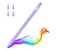 MoKo Pencil pour iPad (A16) 11e 10e 9e Gen, Stylet pour 2018-2025 Apple iPad 11-6, Mini 7-5, Air M3/M2 11"/13"/5/4/3, Pro M4 13"/12,9"/11" Sensibilité à L'Inclinaison,Chargement Rapide USB-C, Violet