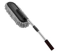 MoKo Plumeau Multifonction en Microfibre pour l'extérieur et l'intérieur avec poignée Extensible pour Le Nettoyage - Gris