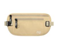 MoKo Pochette Ceinture de Voyage Sécurisée,Sac Banane de Sécurité avec Poche Secrète pour Hommes et Femmes,Sacoche de Cacher et Protéger,Paquet Imperméable avec l'ouverture d'écouteur- Beige