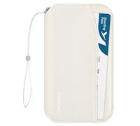 MoKo Porte-Passeport Familial, Portefeuille de Passeport RFID avec Plusieurs Compartiments, Sac de Passeports pour Hommes et Femmes, Porte-Organisateur de Voyage pour Cartes d'Identité Billets, Beige