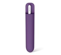 MoKo Porte-stylet universel réutilisable en silicone compatible avec Apple Pencil Pro/(USB-C)/1ère/2ème génération, accessoires pour stylets de taille similaire, violet foncé