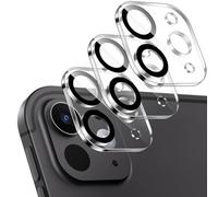 MoKo Protecteur d'Écran Caméra Compatible avec iPad Pro 11 Pouces/iPad Pro 13 Pouces M4/M5 2024/2025, 3 PCS 9H Film d'Objectif Arrière Verre Trempé Résistant aux Rayures