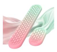 MoKo Repose-Poignets Ergonomique pour Clavier et Souris d'Ordinateur avec Mousse à Mémoire, pour Soulager Douleur de la Dactylographie, pour Bureau, Travail, Ordinateur Portable, Gradient Rouge Vert