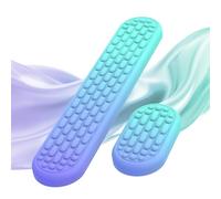 MoKo Repose-Poignets Ergonomique pour Clavier et Souris d'Ordinateur avec Mousse à Mémoire, pour Soulager Douleur de la Dactylographie, pour Bureau, Travail, Ordinateur Portable, Gradient Violet Vert