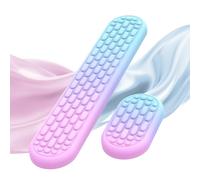 MoKo Repose-Poignets Ergonomique pour Clavier et Souris d'Ordinateur avec Mousse à Mémoire, pour Soulager Douleur de la Dactylographie, pour Bureau, Travail, Ordinateur Portable, Gradient Rose Bleu
