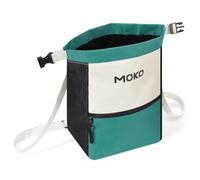 MoKo Sac à Magnésie pour l'escalade, Sac à Magnétisme et Poche à Fermeture éclair, Seau à Magnétisme pour L'haltérophilie, l'escalade, la Gymnastique et Le Fitness, Vert