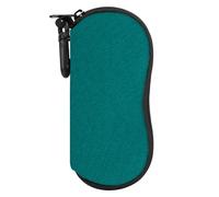 MoKo Sac Souple de Lunettes de Soleil, [Ultra léger] en Néoprène Housse de Stockage des Lunettes avec Clip de Ceinture pour Lunettes, Sacoche de Transport pour Clés, Crayons, Cartes - Vert