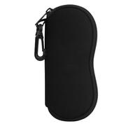 MoKo Sac Souple de Lunettes de Soleil, [Ultra léger] en Néoprène Housse de Stockage des Lunettes avec Clip de Ceinture pour Lunettes, Sacoche de Transport pour Clés, Crayons, Cartes - Noir