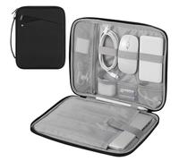 MoKo Sacoche pour Ordinateur Portable 13-14 Pouces avec poignée, Sac de Voyage rembourré et Protecteur pour Les Nouveaux modèles 13" Mac Air/Pro M4, 14" Mac Pro M3/M2/M1, 13" Mac Air M3/M2/M1, Noir