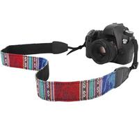 MoKo Sangle pour Appareil Photo pour Canon,Fuji,Nikon,Olympus,Pentax,Sony | Sangle pour Caméra pour Appareils Photo Numériques DSLR,Sangle en Coton, Sangles Réglables pour le Cou et L'épaule,Bleu Bohêm