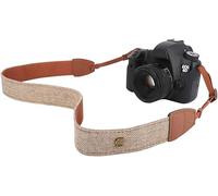 MoKo Sangle pour Caméra, Ceinture de Cou en Toile de Coton Tressée avec Bandoulière Réglable pour Tous Les Appareils Photo Numériques DSLR Canon, Fuji, Nikon, Olympus, Pentax, Sony - Kaki