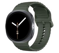 MoKo Silicone Bracelet montre Samsung Galaxy Watch 8 Bracelet 40mm 44mm/Galaxy Watch 8 Classic 46mm, Sport Strap Souple et Imperméable pour Homme Femme, Vert Armée