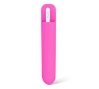 MoKo Silicone Étui pour Apple Pencil Pro/USB-C/1re/2e Gén, Rouge Pitaya | Pochette adhésive, fixée à l'étui pour iPad