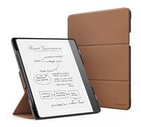 MoKo Stand Case for Kindle Scribe (Modèle 2024/2022) Étui en Cuir de Qualité Supérieure avec Porte-Stylo, Veille/réveil Automatique pour Amazon Kindle Scribe 2024 de 10,2 Pouces, Marron