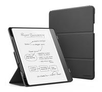 MoKo Stand Case for Kindle Scribe (Modèle 2024/2022) Étui en Cuir de Qualité Supérieure avec Porte-Stylo, Veille/réveil Automatique pour Amazon Kindle Scribe 2024 de 10,2 Pouces, Noir