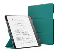 MoKo Stand Case for Kindle Scribe (Modèle 2024/2022) Étui en Cuir de Qualité Supérieure avec Porte-Stylo, Veille/réveil Automatique pour Amazon Kindle Scribe 2024 de 10,2 Pouces, Vert Jade