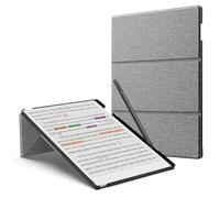 MoKo Stand Case for Remarkable Paper Pro 2024 11,8" - Étui en Cuir de Qualité Supérieure avec Porte-Stylo, Veille/Réveil Automatique pour Remarkable Paper Pro 2024 11,8", Denim Gris