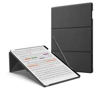 MoKo Stand Case for Remarkable Paper Pro 2024 11,8" - Étui en Cuir de Qualité Supérieure avec Porte-Stylo, Veille/Réveil Automatique pour Remarkable Paper Pro 2024 11,8", Noir