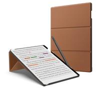 MoKo Stand Case pour Remarkable Paper Pro 2024 11,8", Étui en Cuir de Qualité Supérieure avec Porte-Stylo, Veille/Réveil Automatique pour Remarkable Paper Pro 2024 11,8", Brun