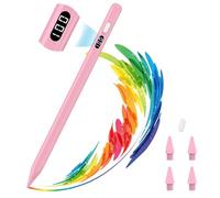 MoKo Stylet pour iPad 2018-2025, Pencil USB-C à Charge Rapide avec Affichage LED Batterie & Sensibilité à l’Inclinaison, pour iPad A16/11/10/9/8/7/6, Air M3/M2, Pro, Mini, Rose
