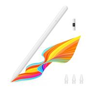MoKo Stylet pour iPad, Stylet USB-C pour iPad 2018-2024, Charge Rapide Stylus pour iPad Pro 13/11" (M4) 2024, iPad Pro 12,9/11", iPad Air 13/11" (M2) 2024/6/5/4/3, iPad Mini 6/5, iPad10/9/8/7/6, Blanc