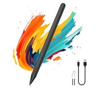 MoKo Stylet pour Microsoft Surface Pro 12/11/10/9/8/X/7+/6/5/4, Go 4/3/2/1, Laptop/Studio/Book, Liseuse Kobo, ASUS VivoBook Flip 14, Bouton Gomme, 1024 Niveaux de Pression, Rejet de la Paume