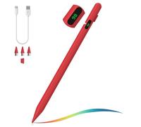 MoKo Stylet Universel Compatible avec iPad/iPhone/Samsung/Autres Smartphones et Tablettes iOS/Android, Rouge
