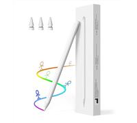 MoKo Stylo de Charge Magnétique sans Fil pour iPad avec Inclinaison et Paume Anti-altération du Toucher, Stylet pour iPad Pro 12,9" 6/5/4ème, iPad Pro 11" 4/3, iPad Air 5/4, iPad Mini 6ème, Blanc